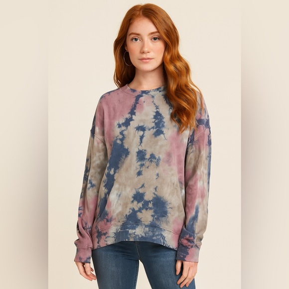 Daydreamer LA 100% Cotton Tie Dye Sweatshirt - Picture 1 of 3